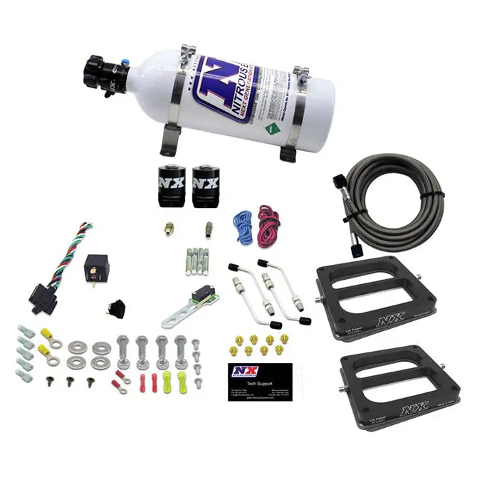 Nitrous Express 30270-05 Dual-Stage Gasoline Nitrous System – 50–300 Hp Tuning Range With 5Lb Bottle 1