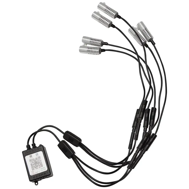 Oracle Lighting Colorshift Fiber Optic Dashboard Kit – 6-Piece Rgb Illumination Set 1