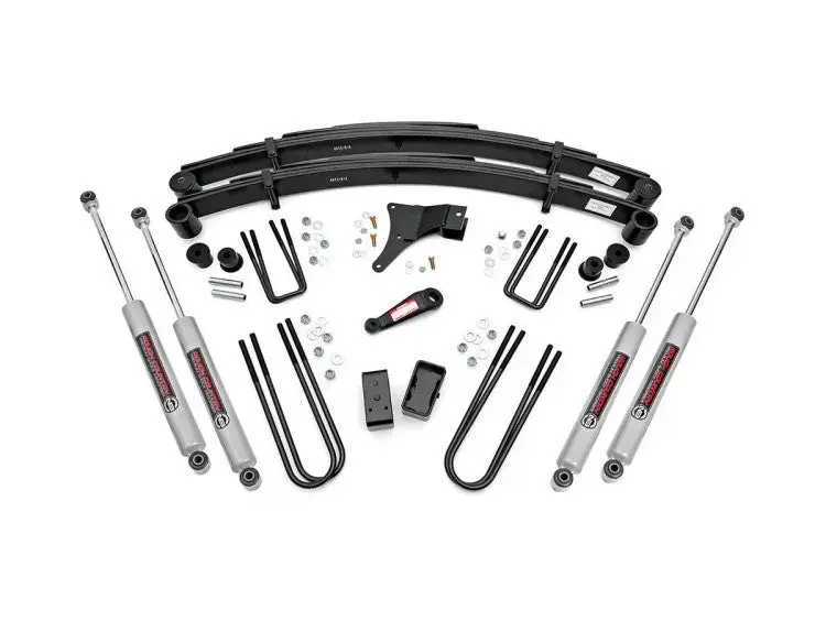 Rough Country 4-Inch Suspension Lift Kit For 1986–1997 Ford F-350 4Wd 1
