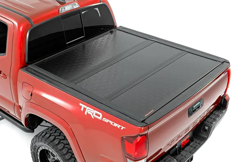 Rough Country 47420600 Low-Profile Tri-Fold Hard Tonneau Cover For 2016–2020 Tacoma (6' Bed) 1