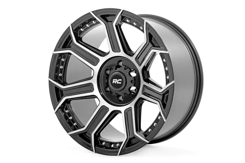 Rough Country 89 Series One-Piece Alloy Wheel – 22X10", 8X180Mm, -19Mm Offset, Gunmetal Machined (89221006) 1