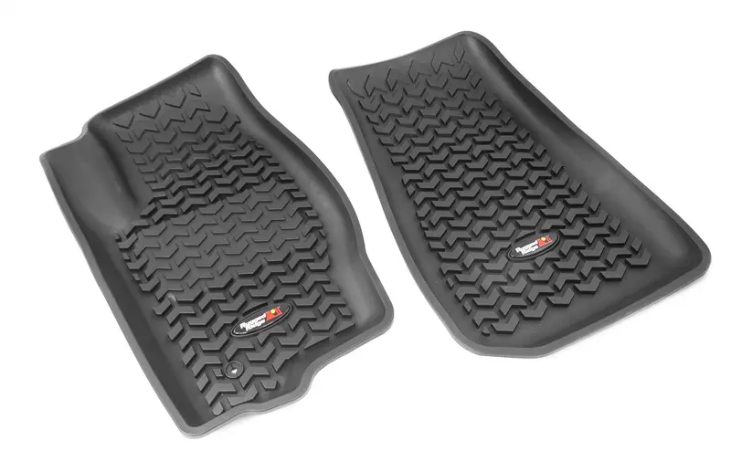 Rugged Ridge All-Terrain Front Floor Liners – Black, Pair (12920.30) 1
