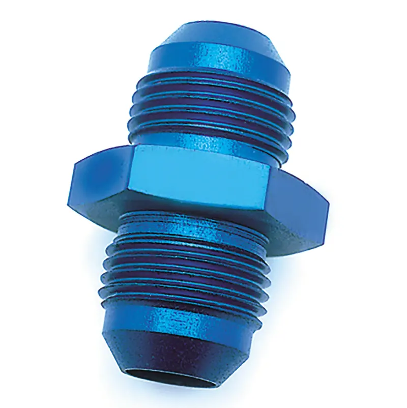 Speedfx -6An Anodized Aluminum Flare Union – Blue Finish 1