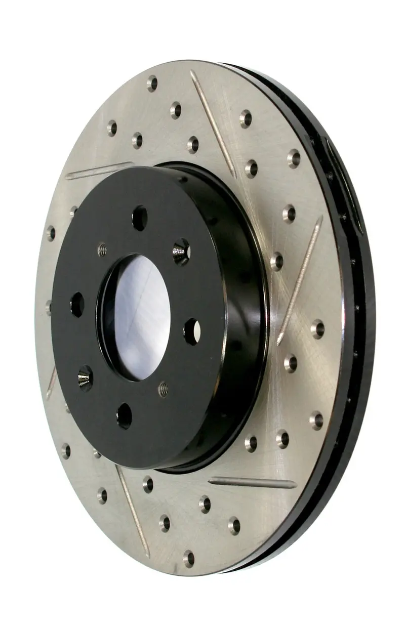 Stoptech 127.63005R Front Right Drilled & Slotted Rotor – Sport Line Series 1