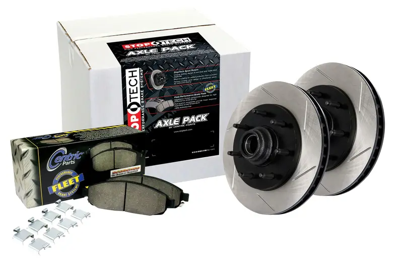 Stoptech 970.65532 Rear Slotted Brake Rotor Axle Pack For Trucks 1
