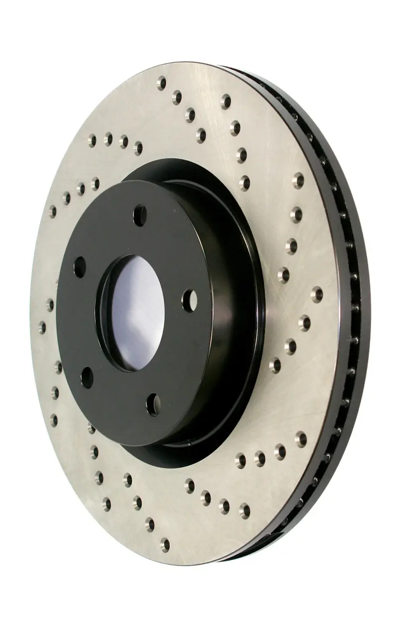 Stoptech Rear Left Cross-Drilled Sport Brake Rotor 128.44082L 1