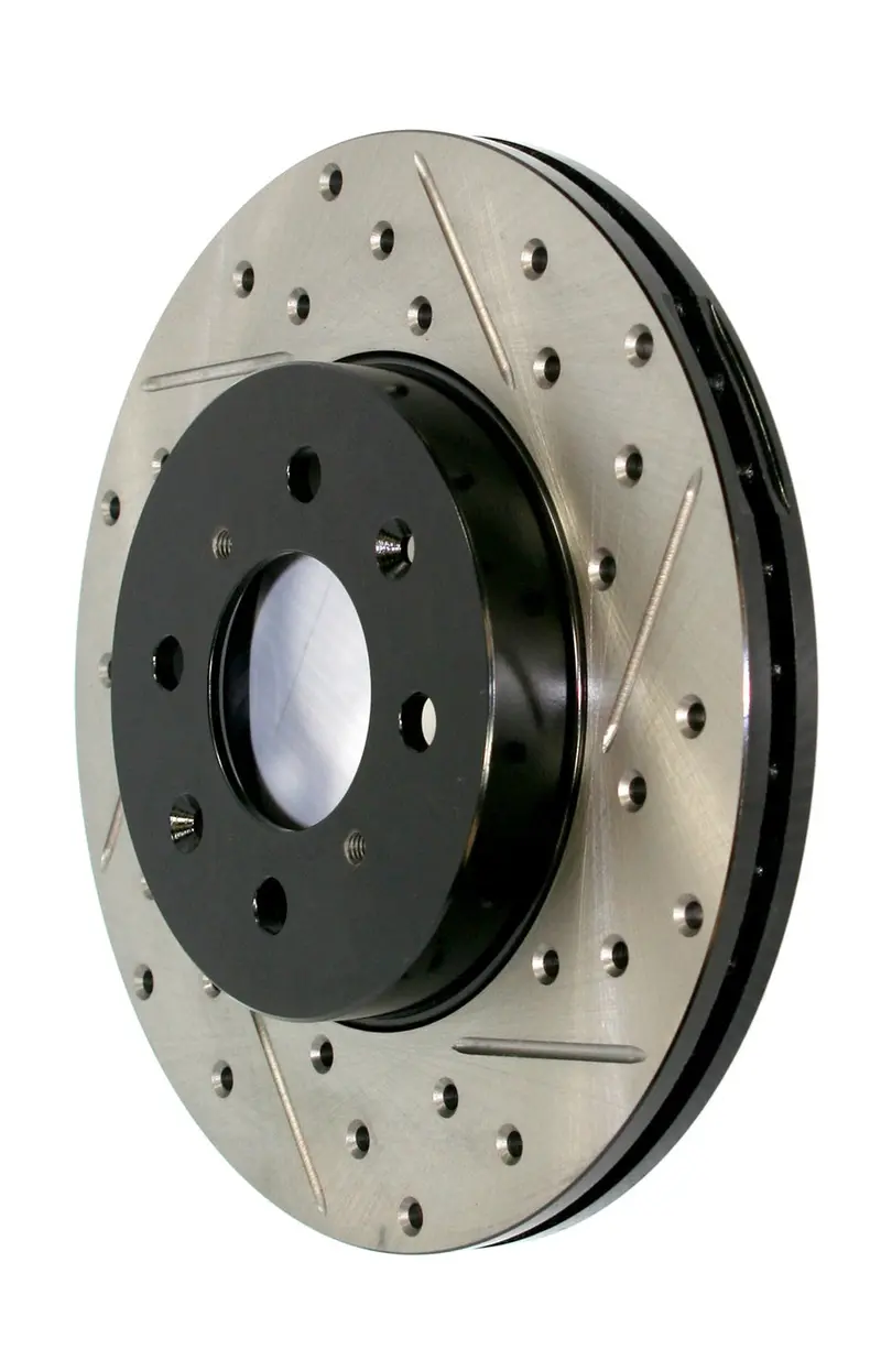 Stoptech Rear Right Drilled And Slotted Sport Brake Rotor 127.66054R 1