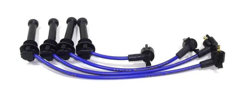 Taylor Cable Thundervolt 8.2Mm Blue Ignition Wire Set With Oe Spark Plug Boots 1