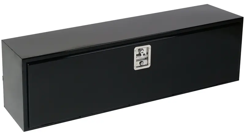Trailfx Underbody Storage Box – Single-Lid, Gloss Black Steel, 36X18.75X18 Inches, 7-Cubic-Foot Capacity 1