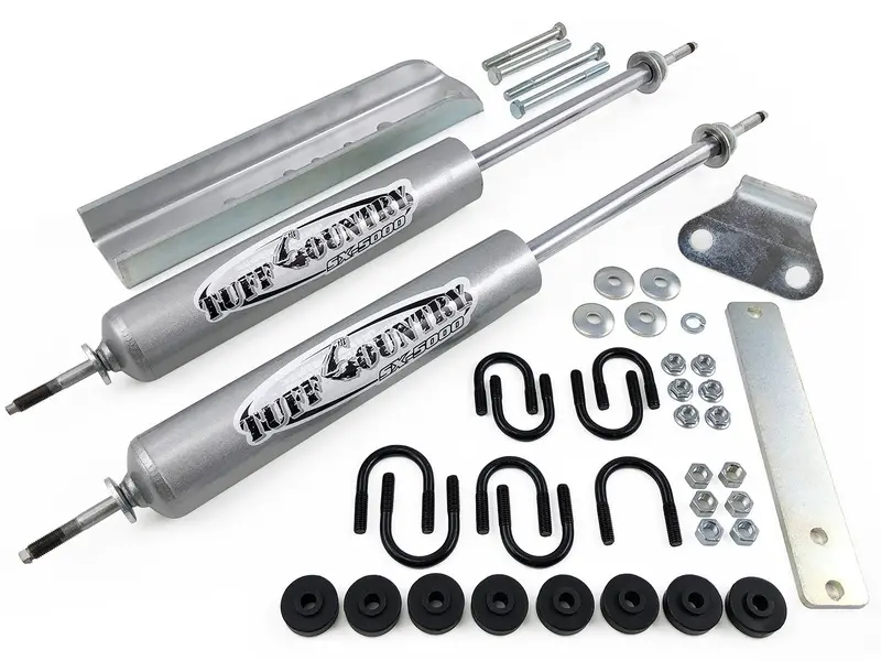 Tuff Country Dual Parallel Steering Stabilizer – Compatible With 1980–1996 Ford F-150/F-250 & Bronco 4Wd (66280) 1